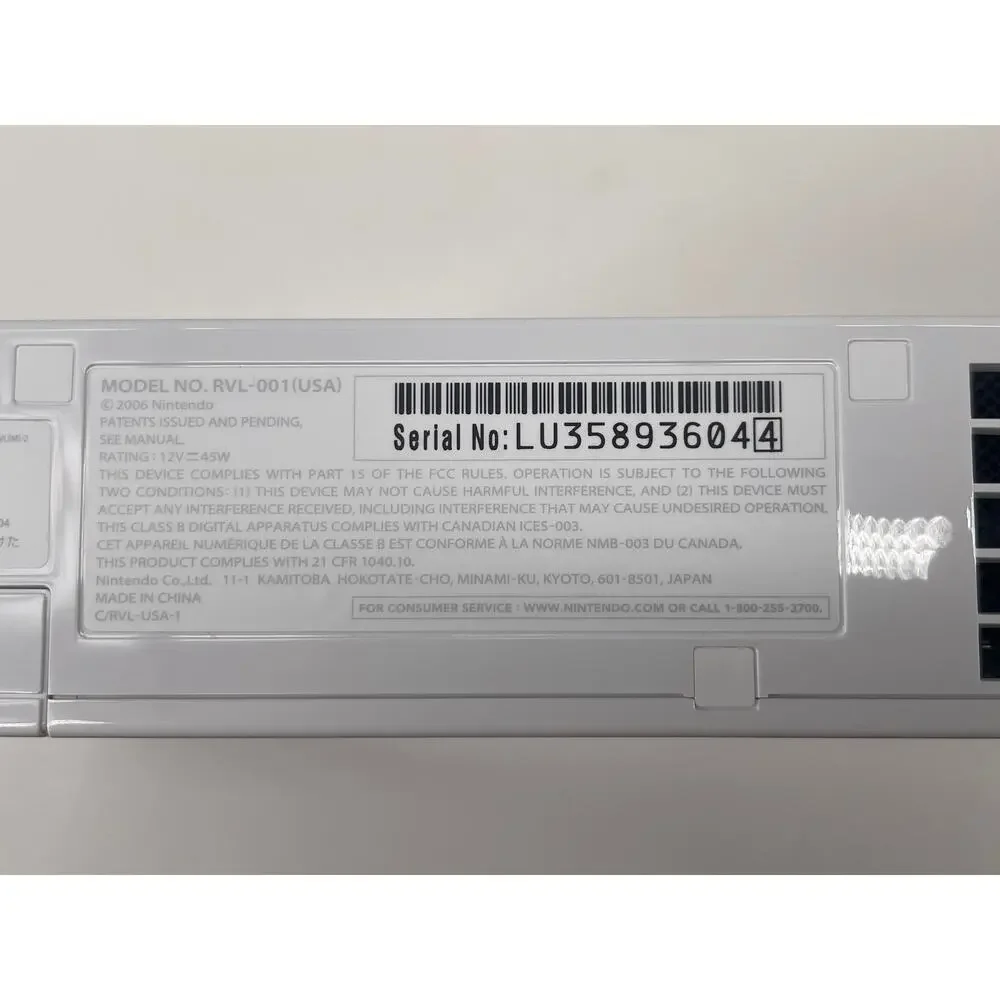 Nintendo Wii RVL-001 Home Console (White) - BRAND NEW